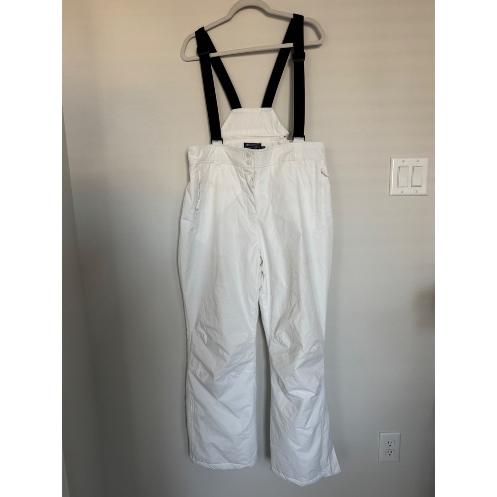 Mountain Warehouse White Ski Pants Bibs Water Resistant Insulated Womens-0664